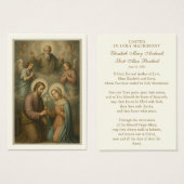 Katholieke Kaart van het huwelijksgebed Betrothal (Voorkant /achterkant)