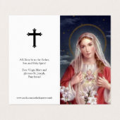 Katholieke Kaarten | Heart Mary (Buitenkant ongevouwen)