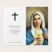 Katholieke Kaarten | Italian Mary (Buitenkant ongevouwen)