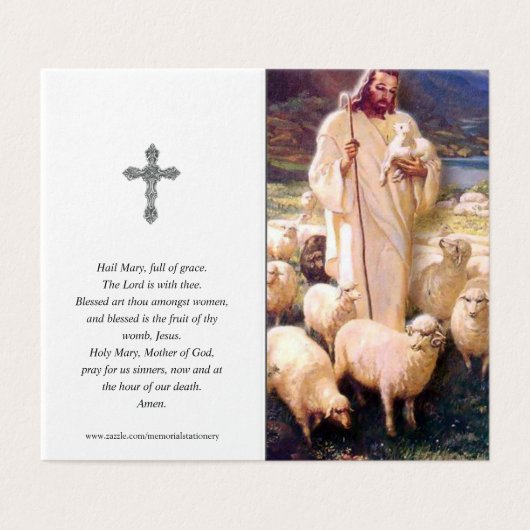 Katholieke Kaarten | Jezus Goede Herder 5 (Buitenkant ongevouwen)