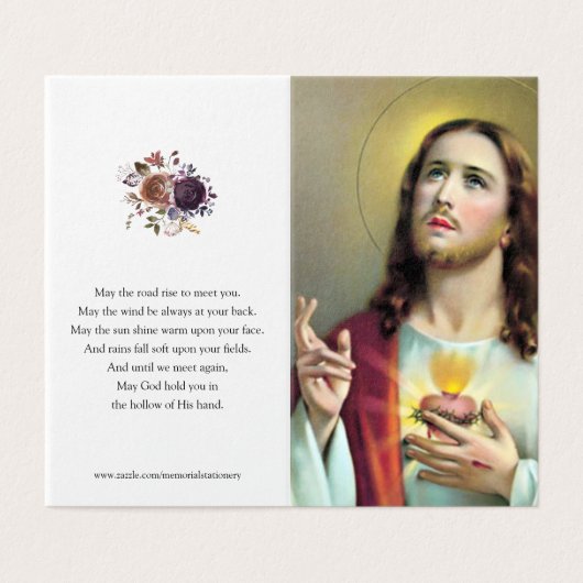 Katholieke Kaarten | Jezus het Heilig Hart (Buitenkant ongevouwen)