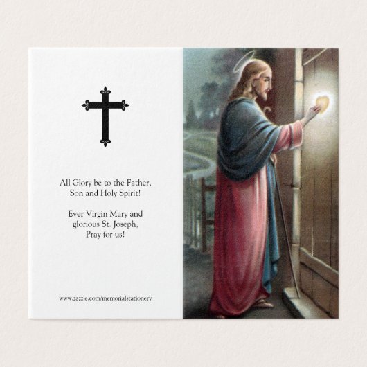 Katholieke Kaarten | Jezus klopte (Buitenkant ongevouwen)
