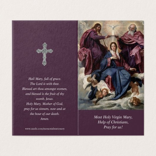 Katholieke Kaarten | kroning (Buitenkant ongevouwen)