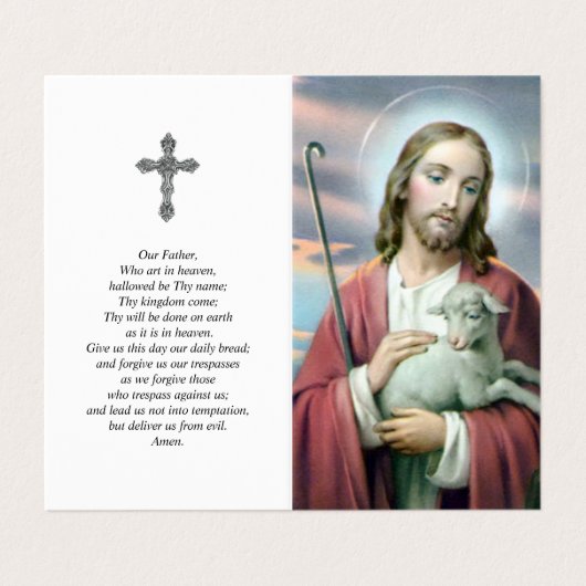 Katholieke Kaarten | Lam van God (Buitenkant ongevouwen)