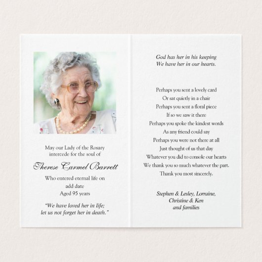 Katholieke Kaarten | Maagd in gebed (Binnenkant ongevouwen)