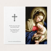 Katholieke Kaarten | Madonna en kind (Buitenkant ongevouwen)