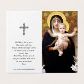 Katholieke Kaarten | Madonna van de lelies (Buitenkant ongevouwen)