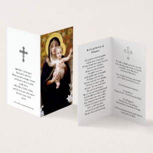 Katholieke Kaarten Madonna van de lelies