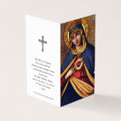 Katholieke Kaarten | Onbevlekt hart (Buitenkant)