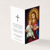 Katholieke Kaarten | Onbevlekt Hart Maria (Buitenkant)