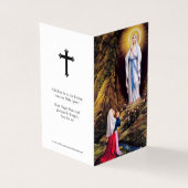 Katholieke Kaarten | Onze Lieve Vrouw Lourdes 1 (Buitenkant)