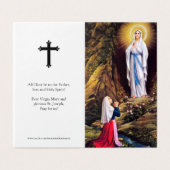Katholieke Kaarten | Onze Lieve Vrouw Lourdes 1 (Buitenkant ongevouwen)