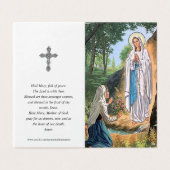 Katholieke Kaarten | Onze Lieve Vrouw Lourdes 2 (Buitenkant ongevouwen)