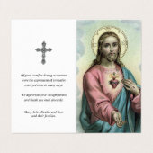 Katholieke Kaarten | Sweet Heart Jesus (Buitenkant ongevouwen)
