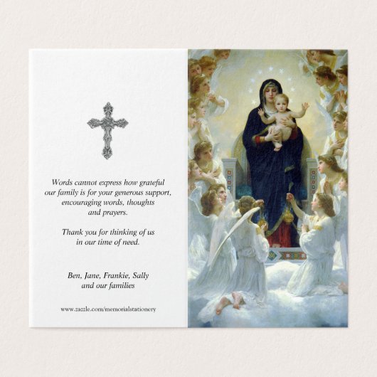 Katholieke Kaarten | Virgin & Angels (Buitenkant ongevouwen)