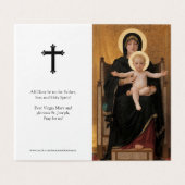 Katholieke Kaarten | Virgin & Child (Buitenkant ongevouwen)