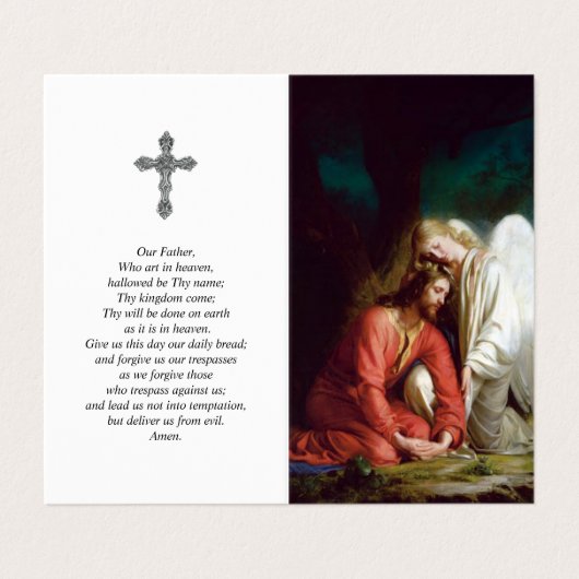 Katholieke Kaarten | Wapen van een engel 010 (Buitenkant ongevouwen)