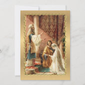 Katholieke Kant Gouden Bruiloft Uitnodigingen (Voorkant)