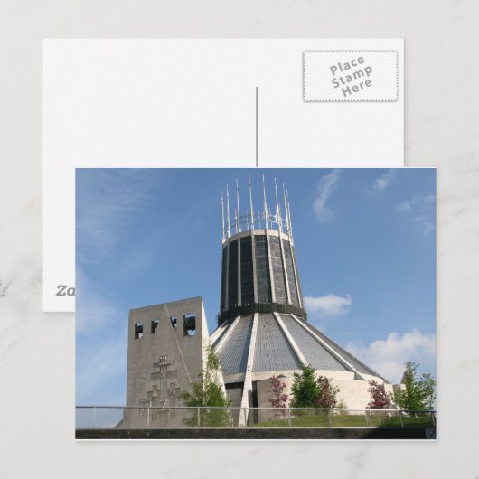 Katholieke kathedraal - Liverpool Briefkaart (Voorkant / Achterkant)