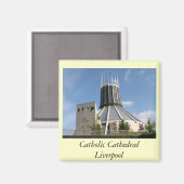 Katholieke kathedraal - Liverpool Magneet (Voorkant / Achterkant)