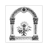 Katholieke Kelk Host Saksisch Lijst Religieus Rubberstempel (Afrduk)