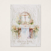 Katholieke Kerk Altaar Huwelijksgebed Kaart (Voorkant)