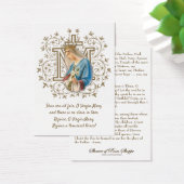Katholieke Kerk Holy Card Virgin Mary Religious Pr Visitekaartje (Bureau)
