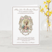 Katholieke kerk tegen Maagd Mary Religious Kaart (Gele Bloem)