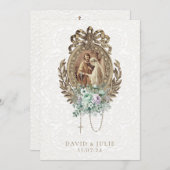  Katholieke Kerk Trouwmunt Lavendel Kaart (Voorkant / Achterkant)