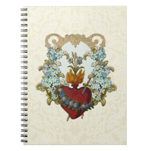 Katholieke Kerk van Mary  Floral Notitieboek (Voorkant)