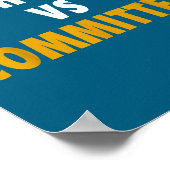 Katholieke Kerk Versus Comités Poster (Hoek)