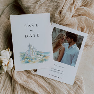 Katholieke Kerk Waterverf Trouwen Save The Date