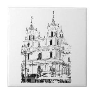 Katholieke kerkarchitectuur Schets Tegeltje