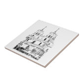 Katholieke kerkarchitectuur Schets Tegeltje (Zijkant)