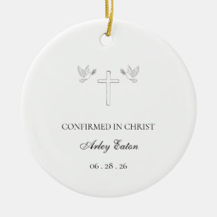 Katholieke Kerkbevestiging Kerst Keramisch Ornament