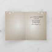 Katholieke Kerst, Elegant Feestdagen Kaart (Binnen)