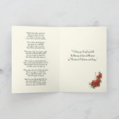 Katholieke Kerst Jezus Mary Joseph Rosary Kaart (Binnen)