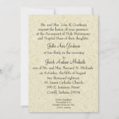 Katholieke Kerst Traditionele Bruiloft Uitnodiging (Achterkant)