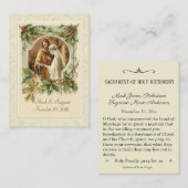 Katholieke Kerstbruiloft Maria Jozef Heilige Kaart Visitekaartje (Voorkant / Achterkant)
