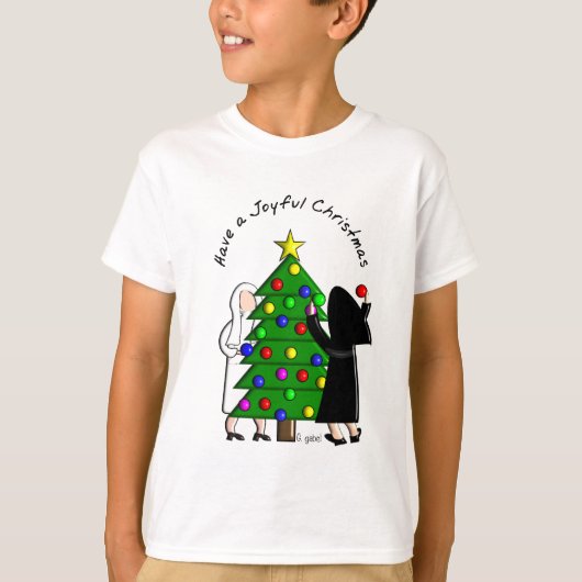 Katholieke kerstkaarten van non-profitorganisaties t-shirt (Voorkant)