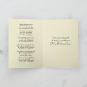 Katholieke kerstmaagd Mary Jesus Floral Card Kaart (Binnen)