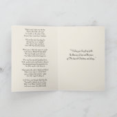  katholieke kerstman Jezus Heilige Familie Kaart (Binnen)