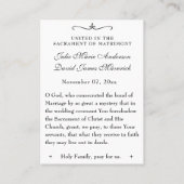 Katholieke Kerstpointsettia Wedding Favor Visitekaartje (Achterkant)