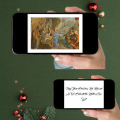  katholieke kerststal feestdagen kaart