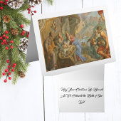  katholieke kerststal feestdagen kaart