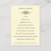  katholieke kerstviër Drie Wisemen Visitekaartje (Achterkant)