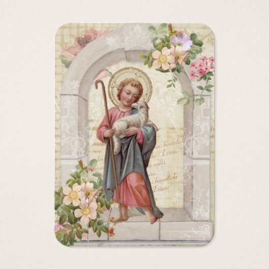 Katholieke Kind Jesus Funeral Prayer Memorial Kaar Visitekaartje (Voorkant)