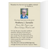 Katholieke Kind Jezus met Dove Funeral Dank u (Binnen (Links))