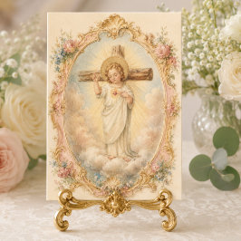 Katholieke kindje Jezus religieuze dank je wel Bedankkaart