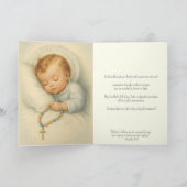 Katholieke kleinzoon gefeliciteerd met grootouders kaart (Binnen)